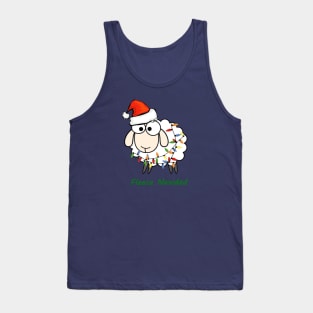 Fleece Navidad - Fun Pun Christmas/Holiday Sheep Tank Top